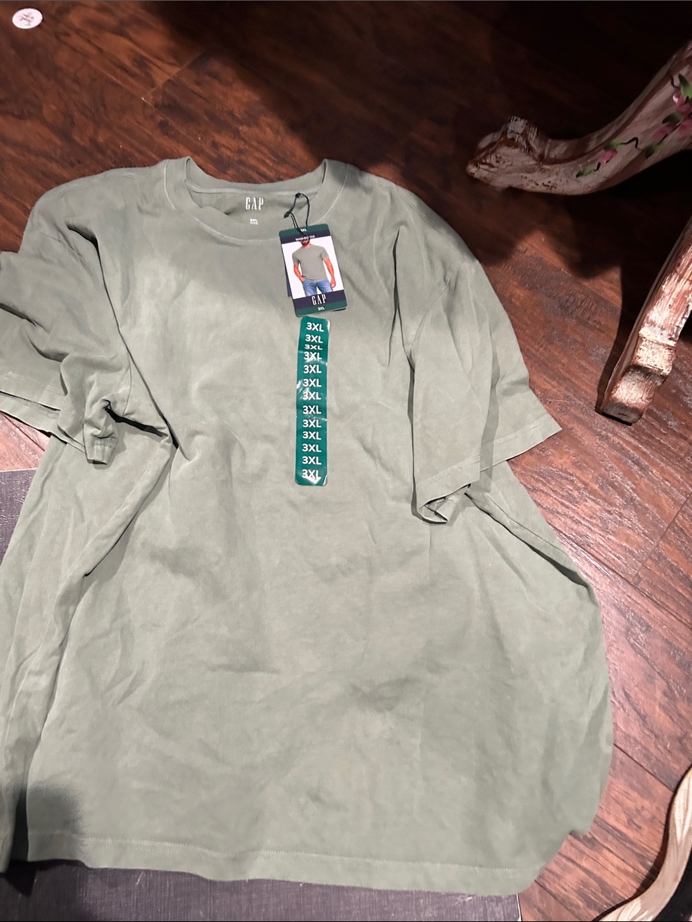 GAP Oversized Tee in Sage Green